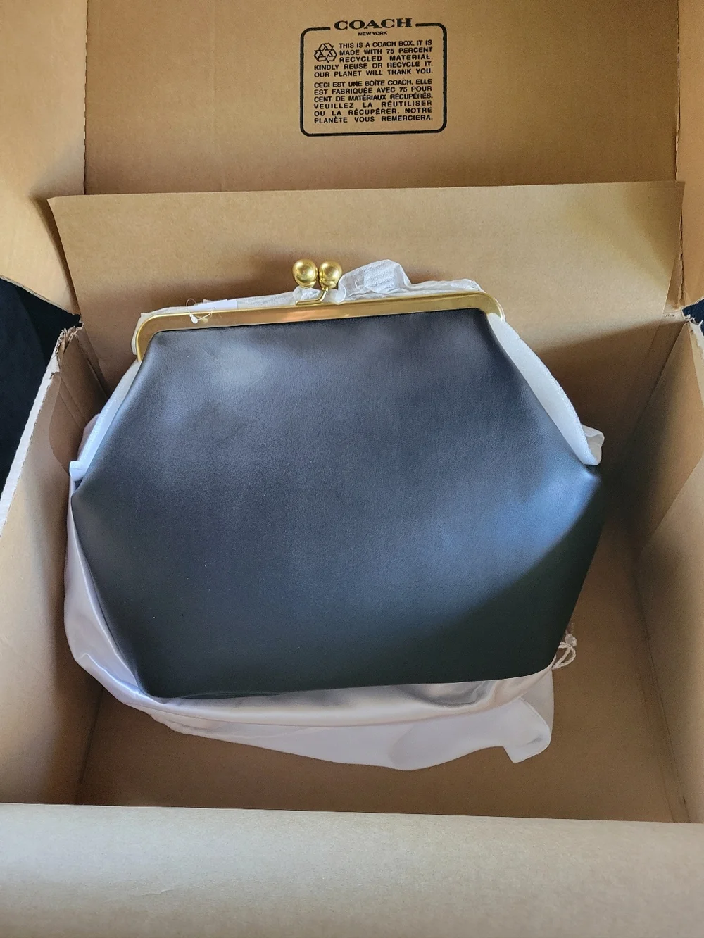 Coach Large Kisslock Frame Bag NWT Retail $750